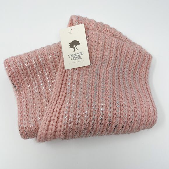 Tucker & Tate Light Pink & Silver Circle Scarf - Picture 2 of 5